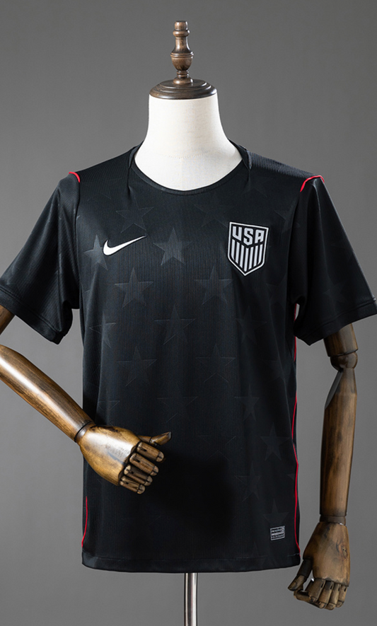 Camiseta Estados Unidos Visitante Mundial 2026 - Edición Oficial (Negra Carbón)