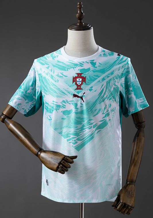 Camiseta Portugal Visitante Mundial 2026 - Edición Oficial (Aguamarina)
