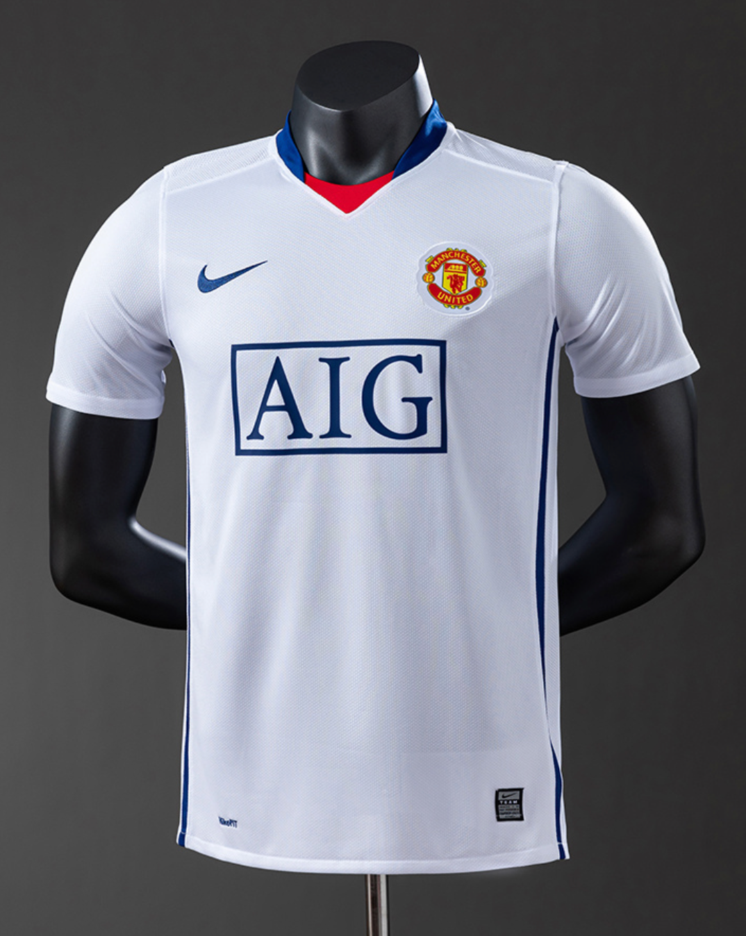 Camiseta Manchester United Visitante 2008/2009 - Edición Oficial (Blanca)